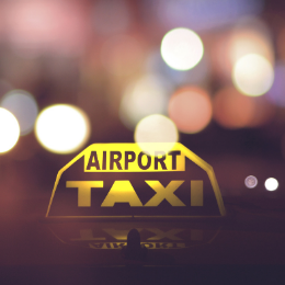 Airport taxi naar de luchthaven